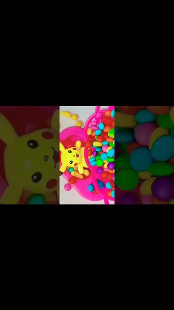 satisfying ASMR video mixing candy in magic bathtubs