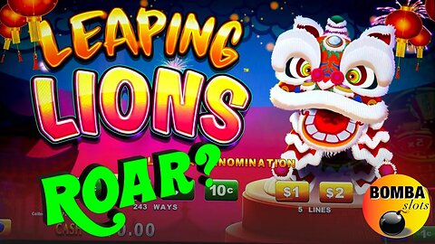 1st TRY on LEAPING LIONS! #Casino #LasVegas #SlotMachine