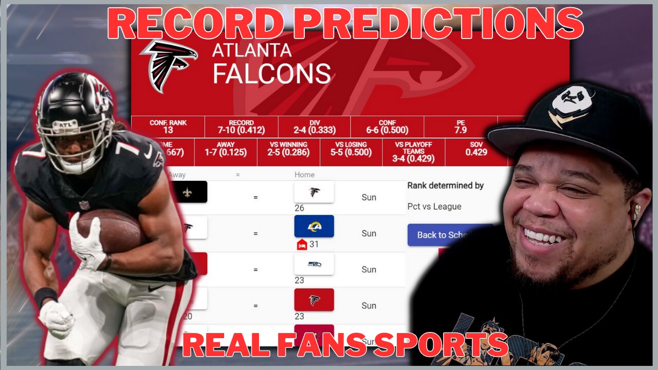 ATLANTA FALCONS || 2024-2025 NFL SEASON PREDICTIONS | GAME BY GAME || REAL FANS SPORTS