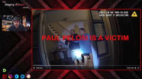 Paul Pelosi gets knocked out cold with a hammer. Police Body Cam