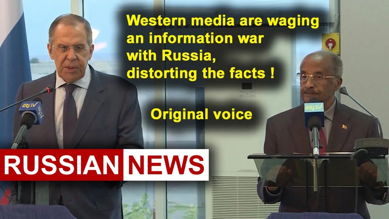 Western media are waging an information war with Russia, distorting the facts! Lavrov. Ukraine. RU