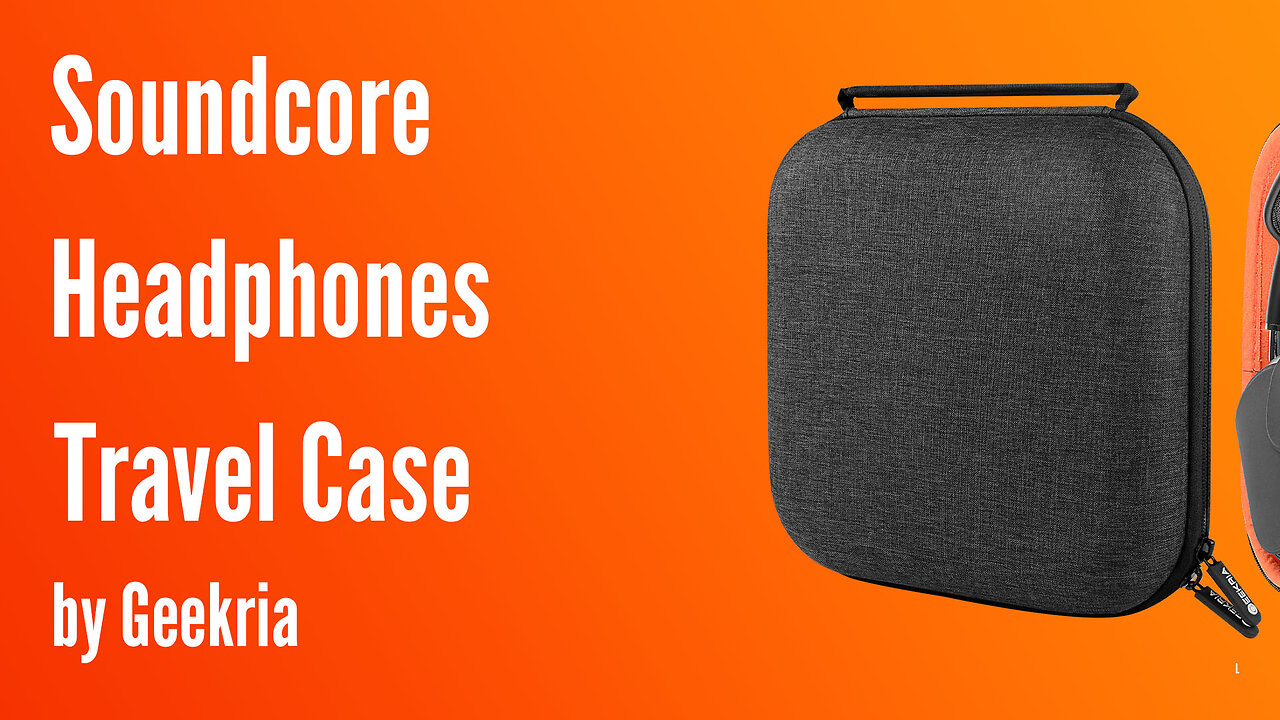 Soundcore Over-Ear Headphones Travel Case, Hard Shell Headset Carrying Case | Geekria