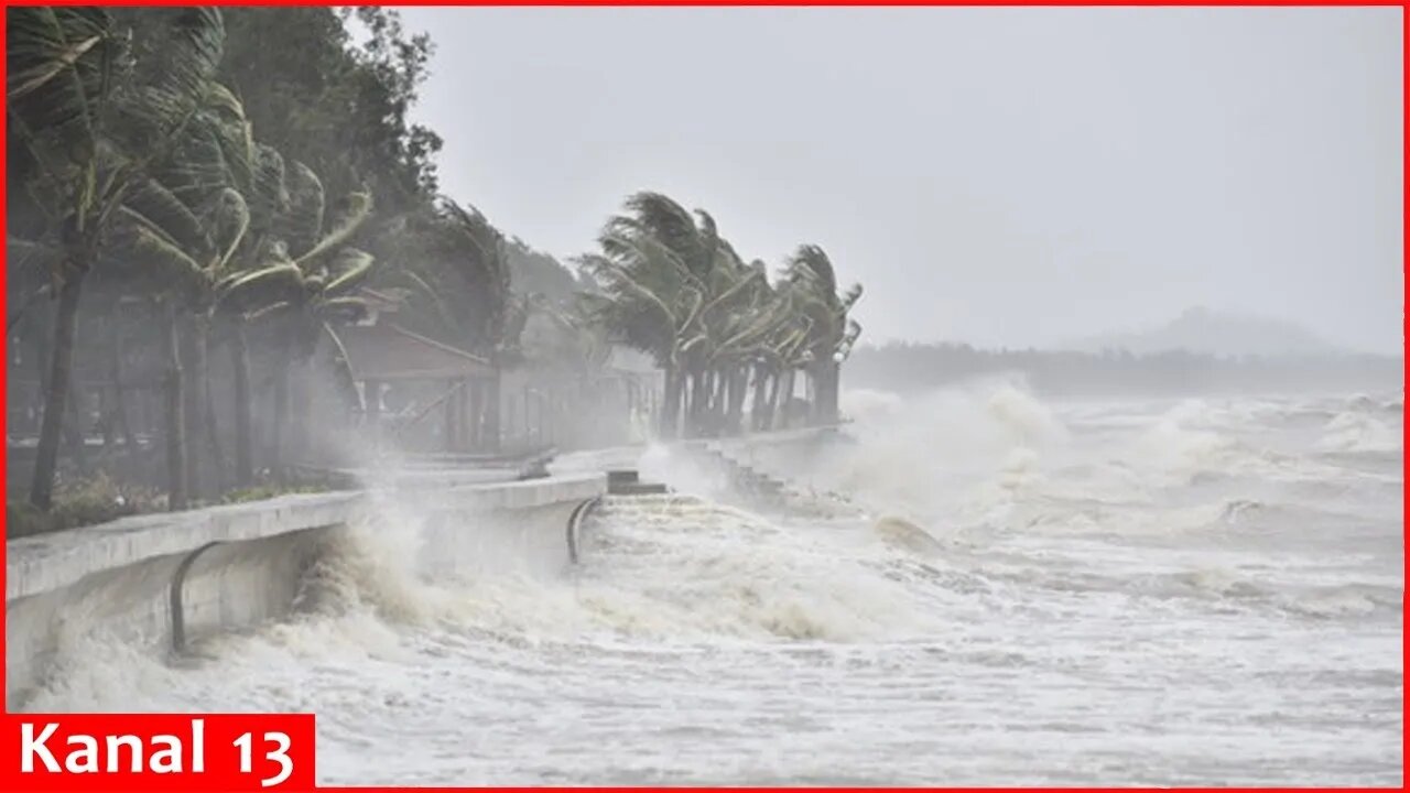Intense winds threaten homes as Typhoon Yagi makes landfall in northern Vietnam
