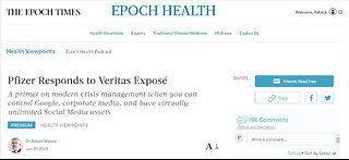 Dr Robert Malone – Pfizer Responds to Veritas Expose