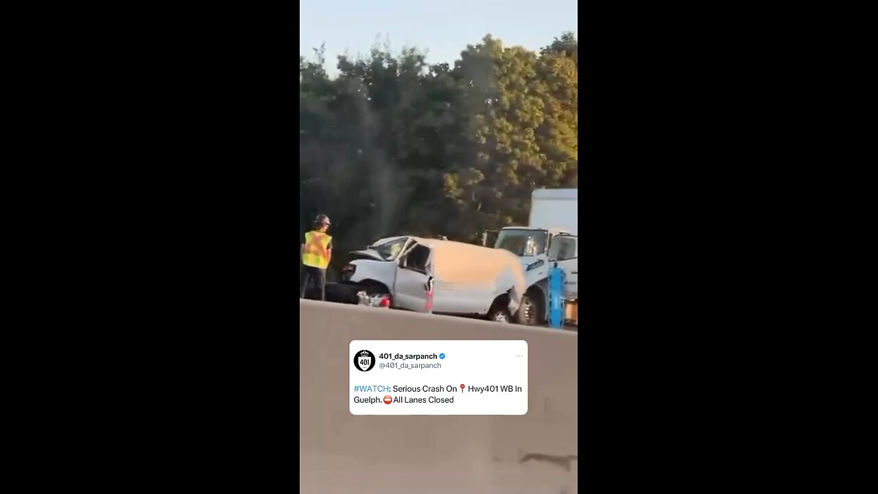 Serious Crash On Highway 401 Guelph