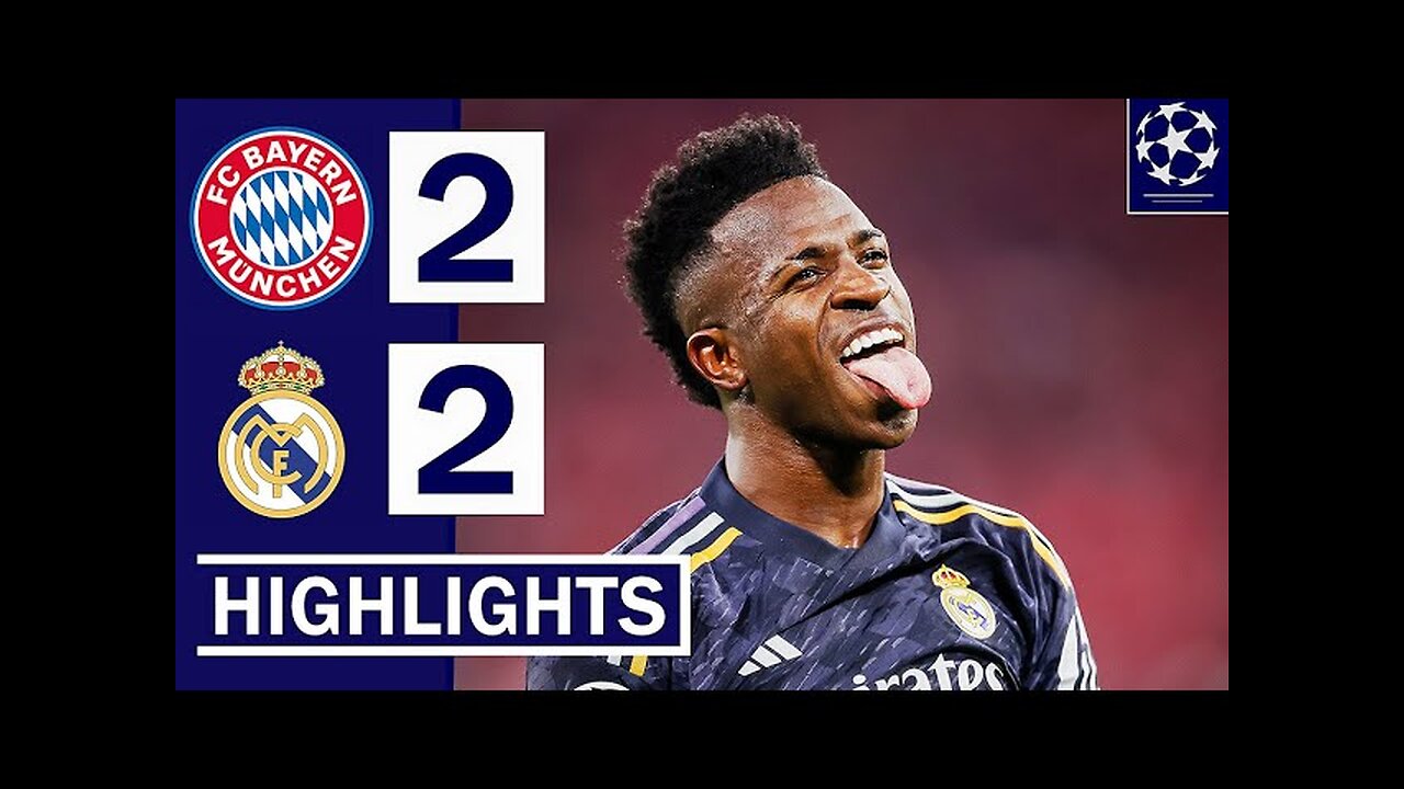 bayern munich vs real madrid 2-2 | bayern munich vs real madrid highlights Credit goes to @UEFA