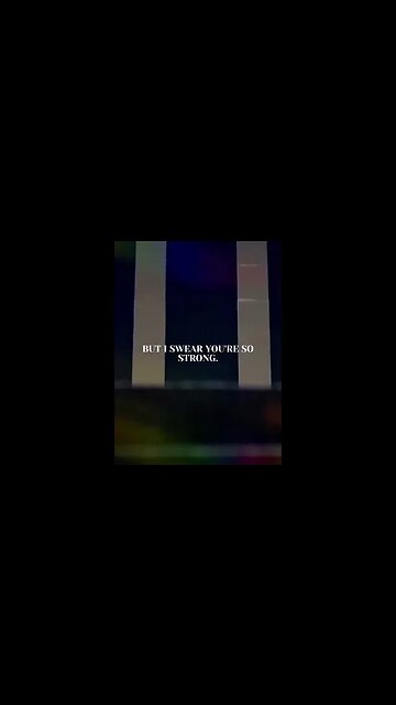 ''But I swear you're so strong, it's time I told you that." #shorts