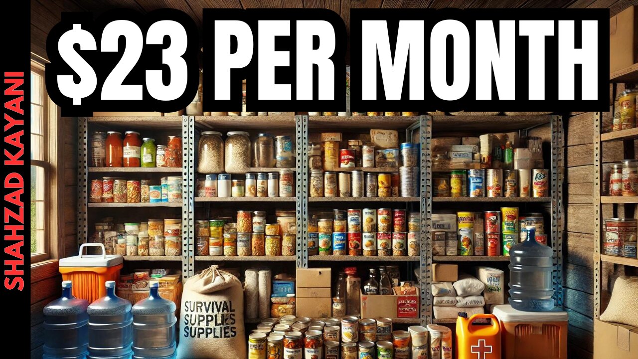 8 Prepper Foods To Buy EVERY Month - $23 Prepper Pantry