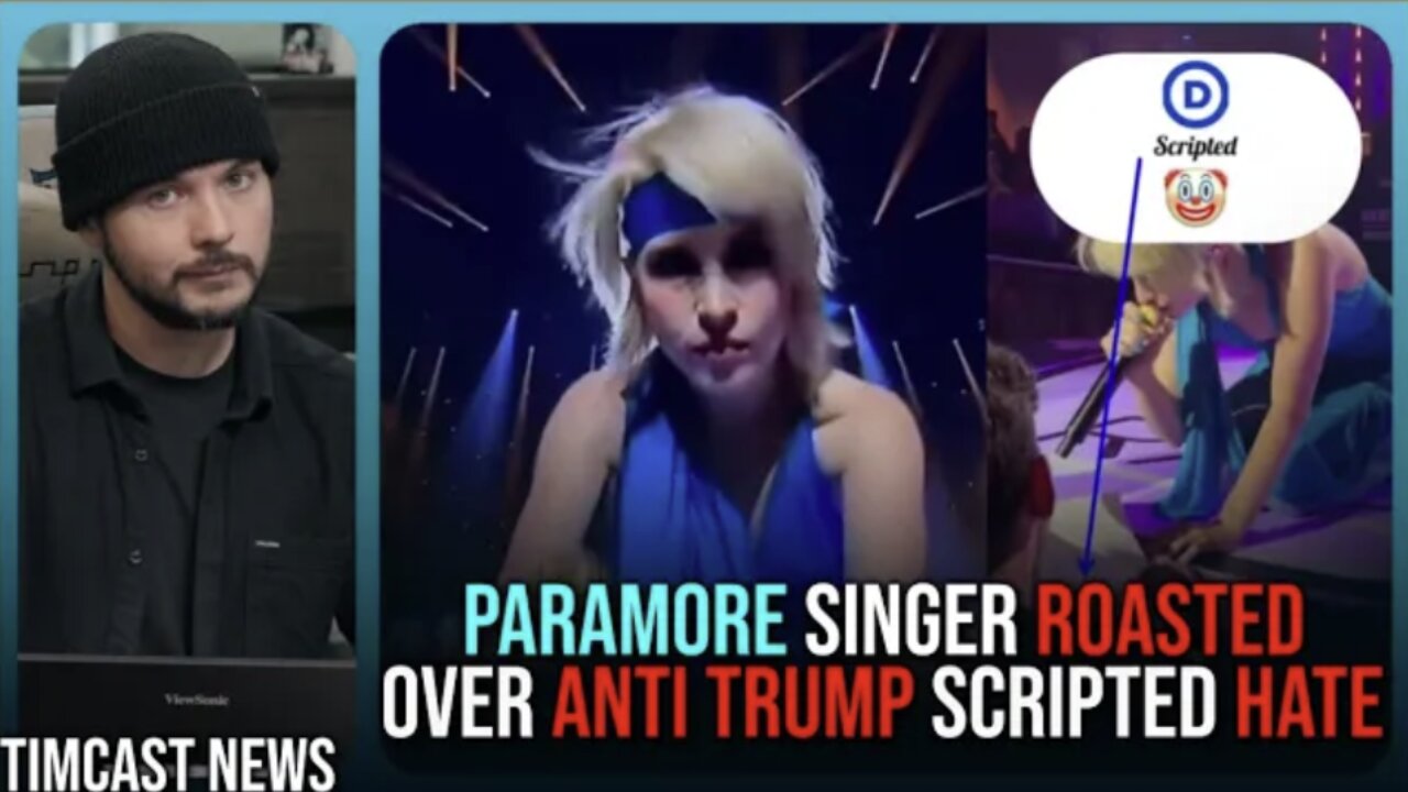 SCRIPTED: Paramore Haley Williams SLAMMED For Anti Trump Speech