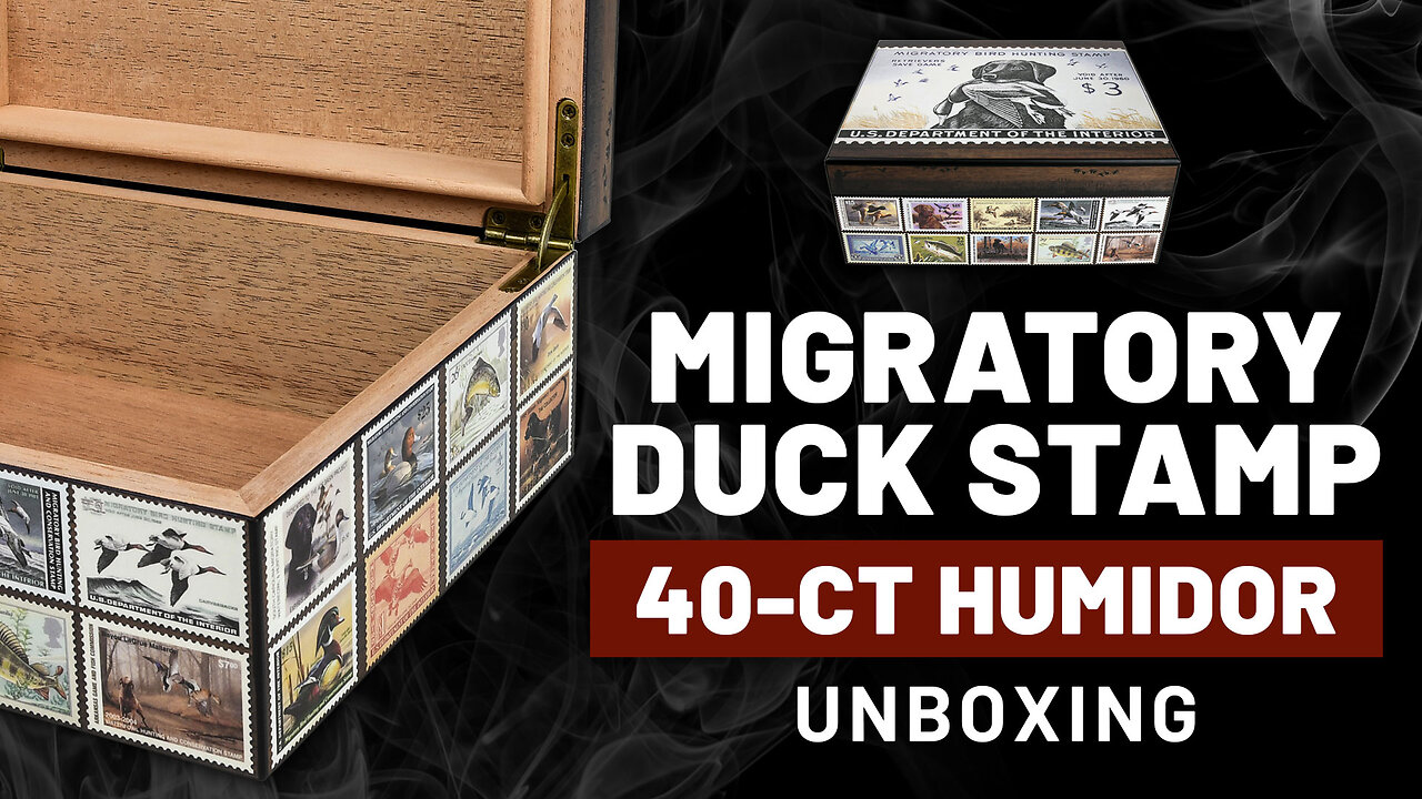 Migratory Duck Stamp 40-ct Humidor Unboxing