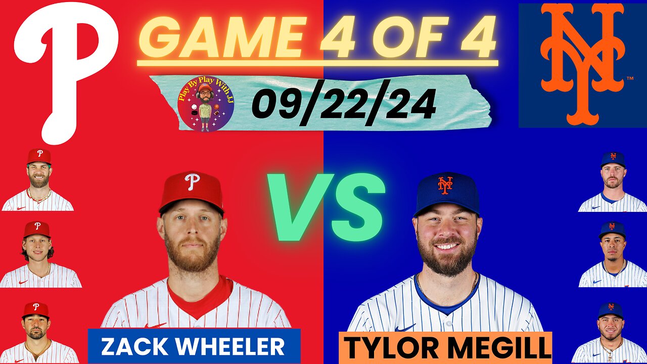 Philadelphia Phillies @ New York Mets LIVE PLAY-BY-PLAY (09-22-24) #phillies #mets #mlb