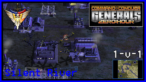 C&C Generals Zero Hour | Air Force General | 1v1 | Silent River