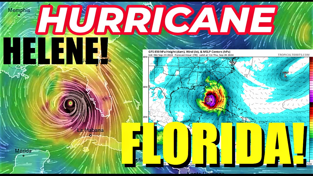 🤯 MAJOR Hurricane HELENE *FLORIDA Landfall* PREPARE Now!