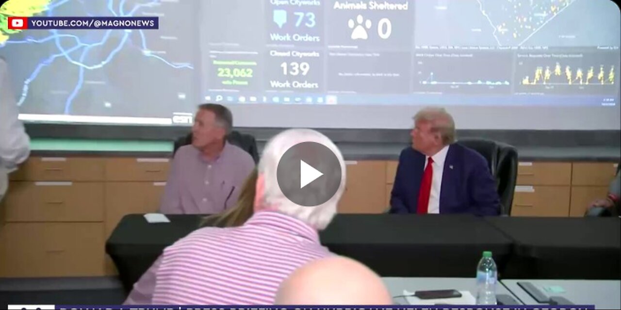 Trump and Governor Kemp are being briefed on Hurricane Helene. Where is Biden?