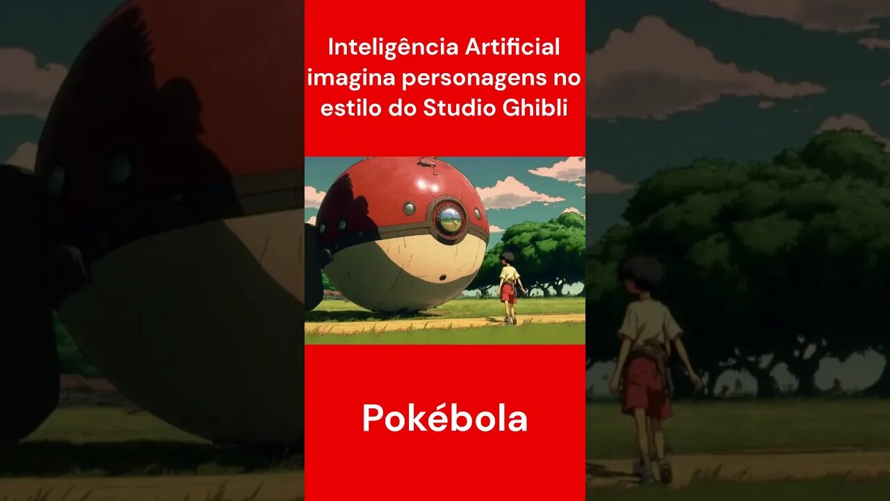 Inteligência Artificial imagina Pokémon no estilo do Studio Ghibli - #shorts