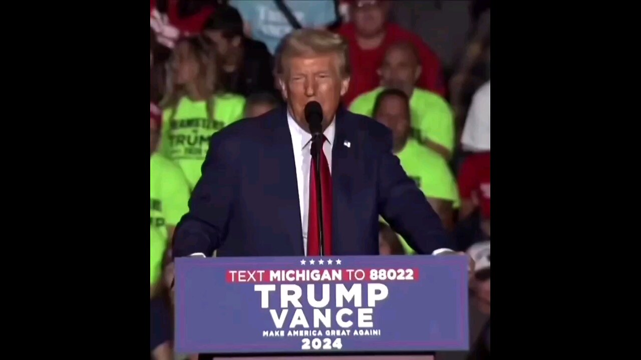 People Mimic Slitting Trumps Throat In Background At Trump Rallys