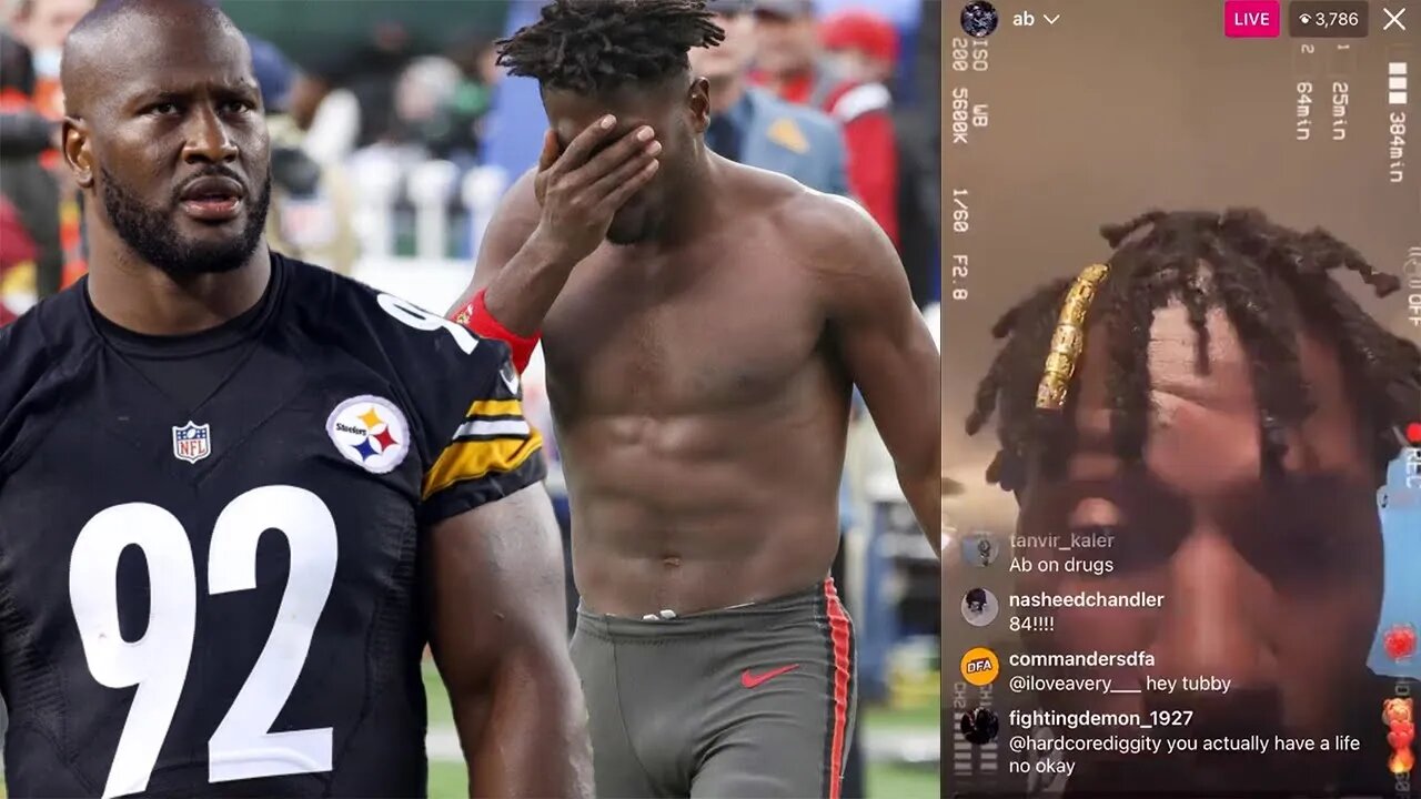 Antonio Brown post DISTURBING video about having CTE and BLAMES James Harrison! AB needs HELP BAD!