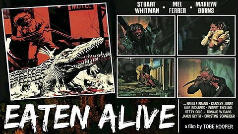 EATEN ALIVE 1976 Tobe Hooper Film of Deranged Hotel Owner with Pet Alligator FULL MOVIE HD & W/S
