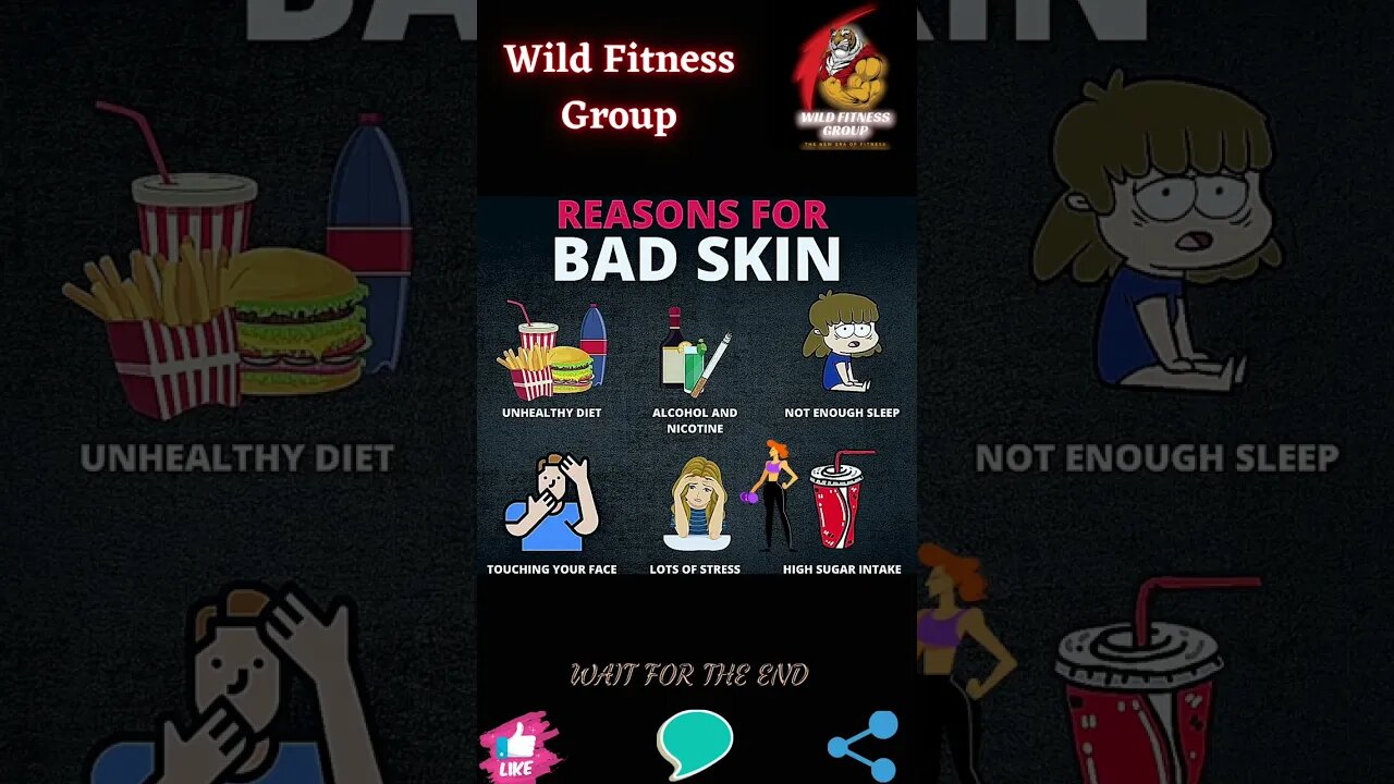 🔥Reasons for bad skin🔥#shorts🔥#wildfitnessgroup🔥3 February 2023🔥