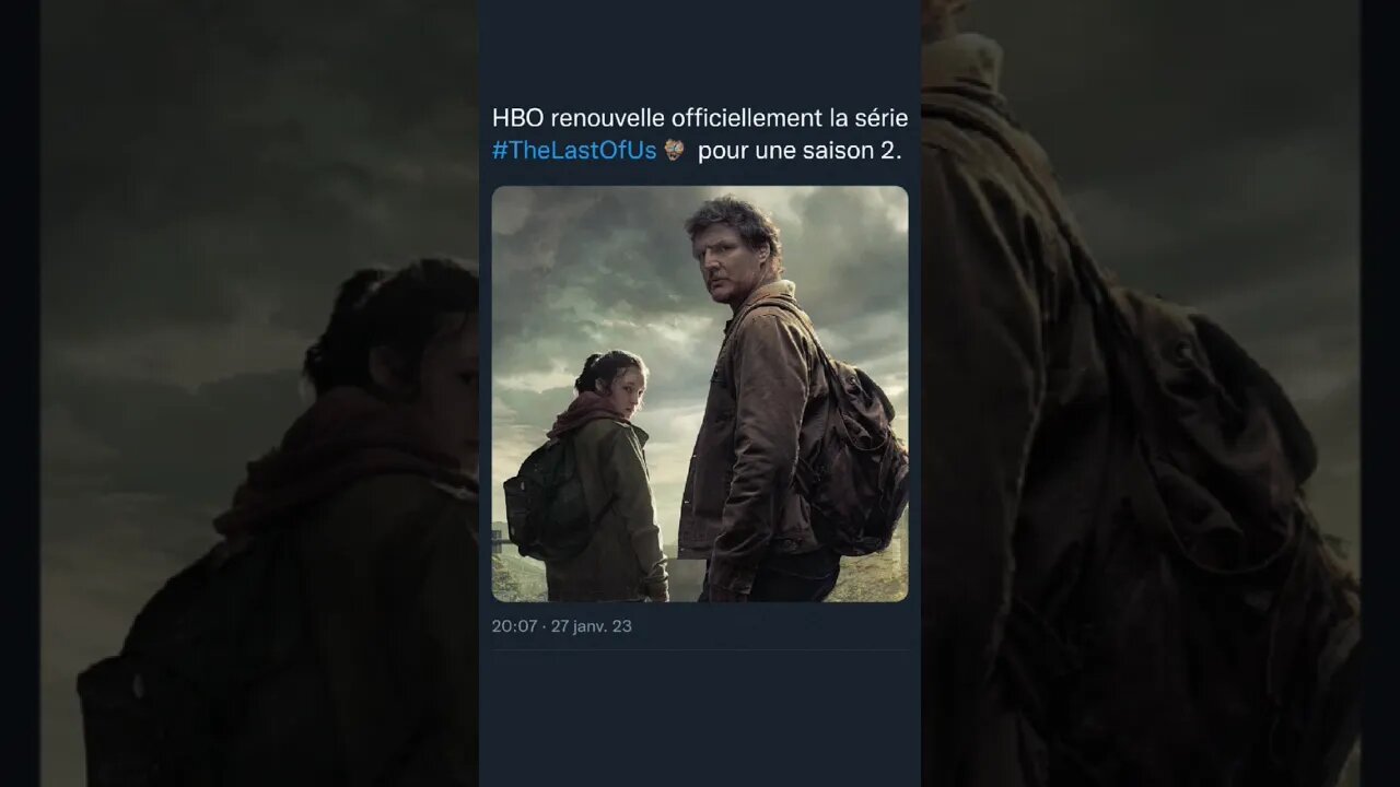 HBO renouvelle officiellement la série #TheLastOfUs pour une saison 2