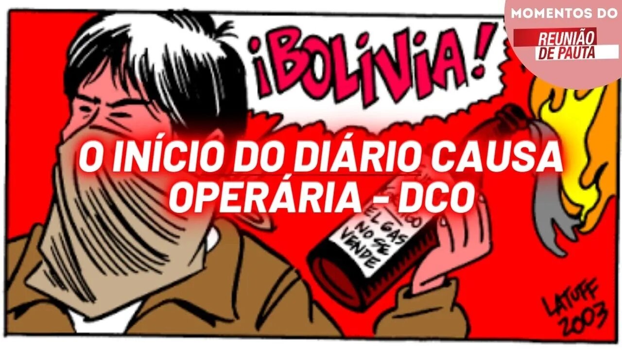 Charge Latuff 2003 sobre a Revolução da Bolívia, a guerra do gás - Início do DCO | Momentos Reunião