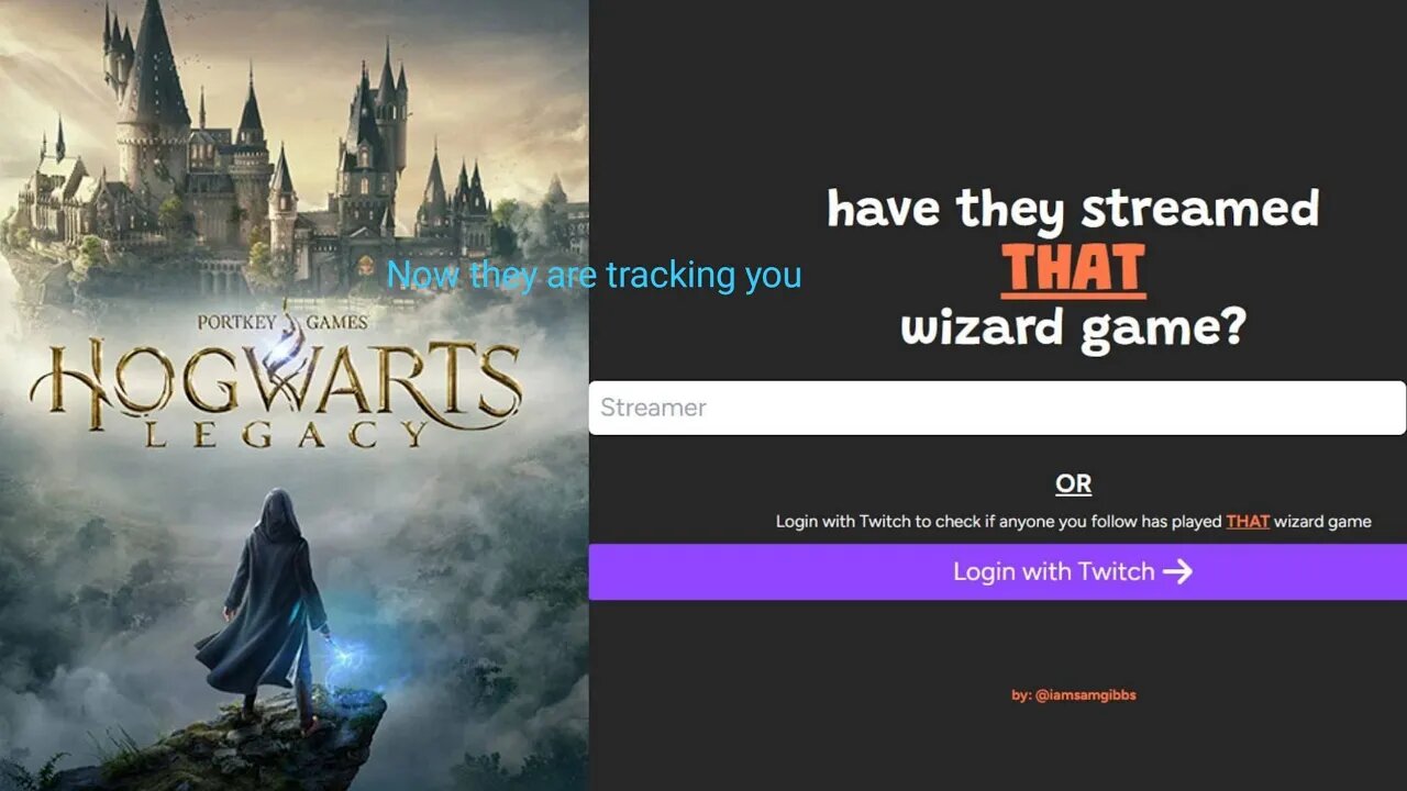 they are tracking you if you play the Harry Potter game