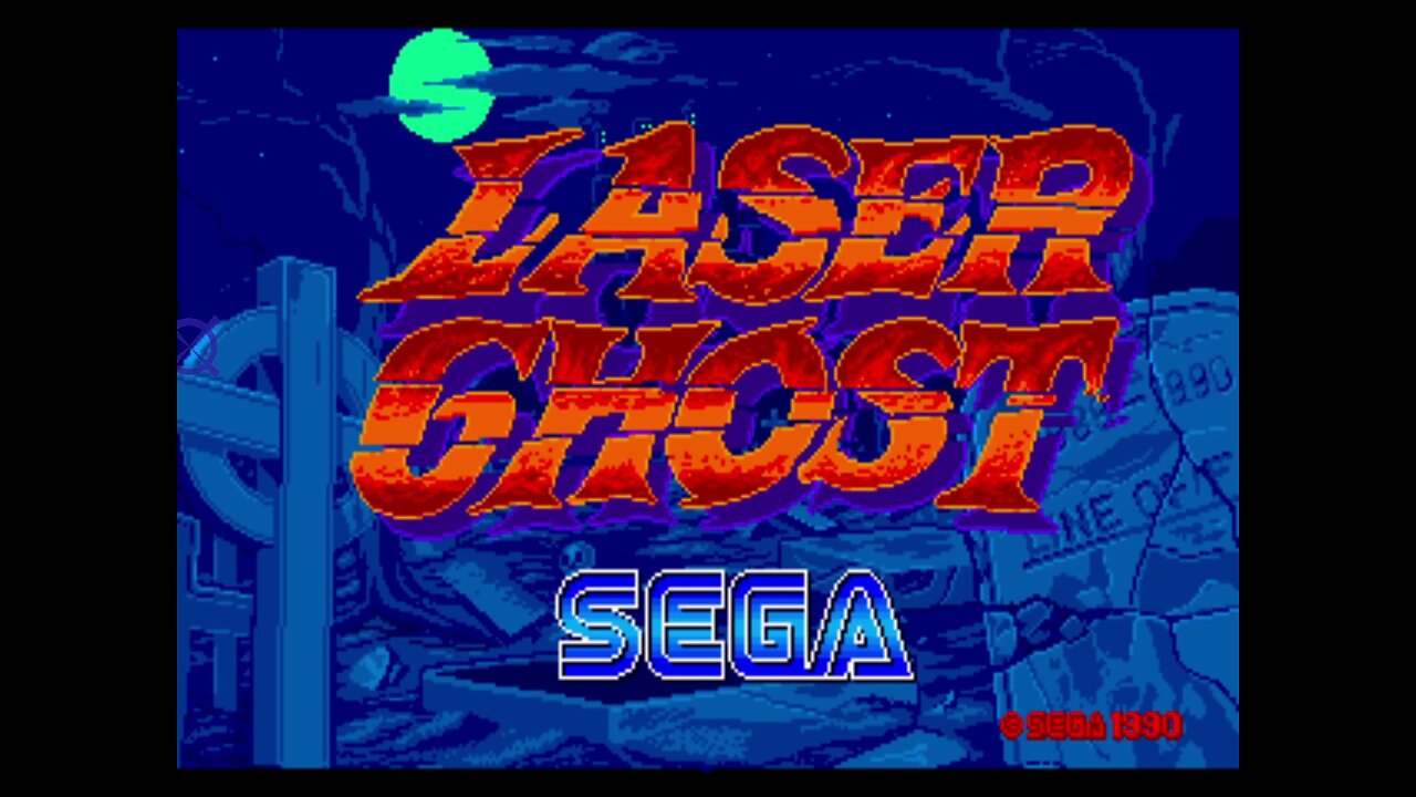 Laser Ghost Arcade Game, Sega 1990, playthrough