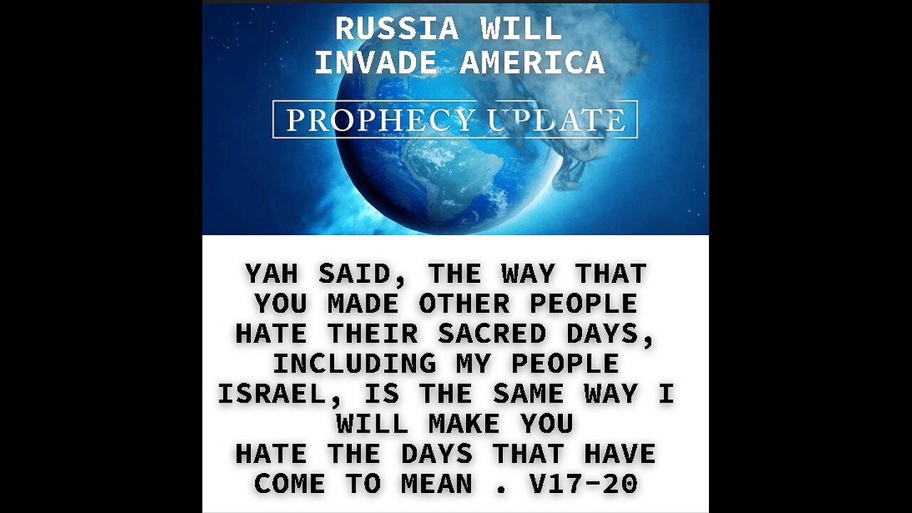 YAH SAID, THE WAY THAT YOU MADE OTHER PEOPLE HATE THEIR SACRED DAYS, INCLUDING MY PEOPLE ISRAEL, IS