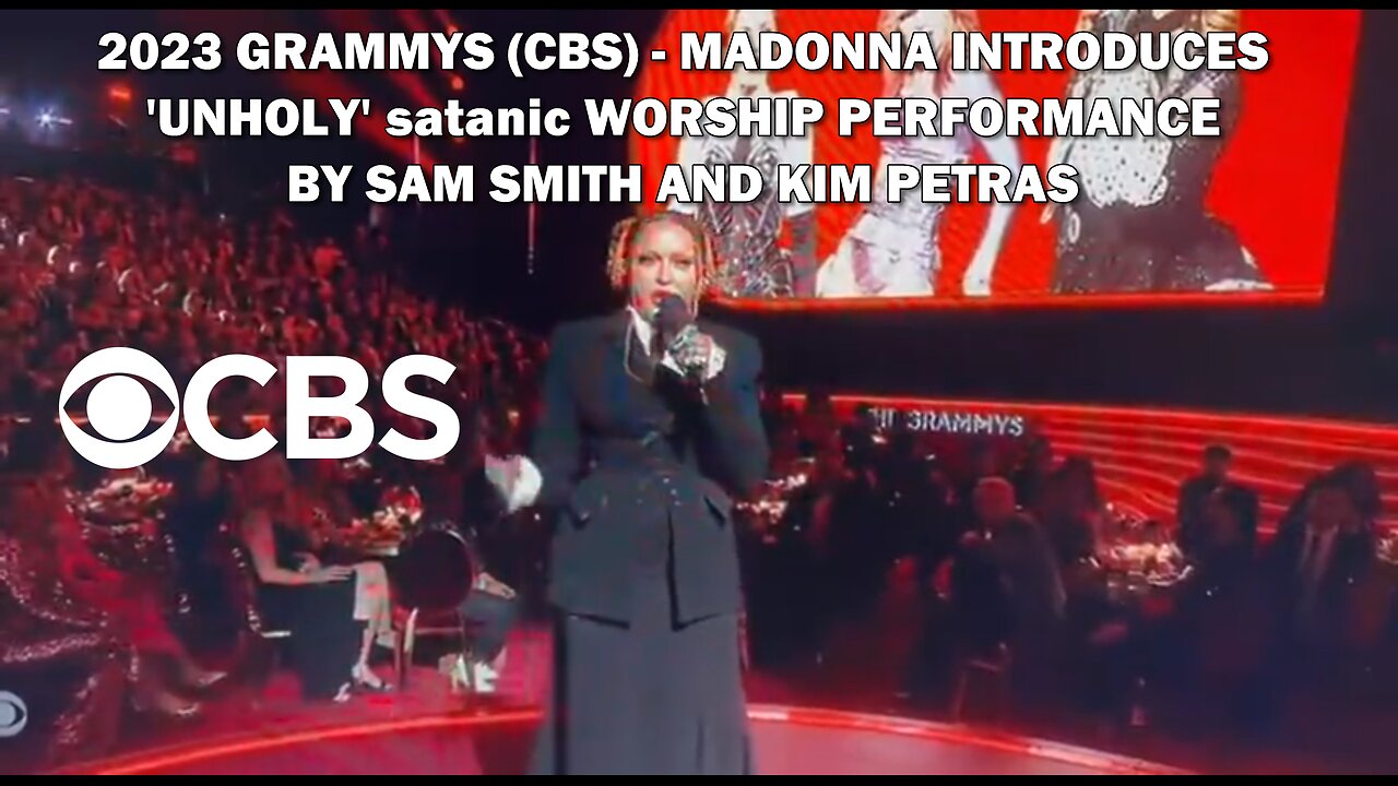 2023 Grammys - satan worship on prime time (CBS) Television