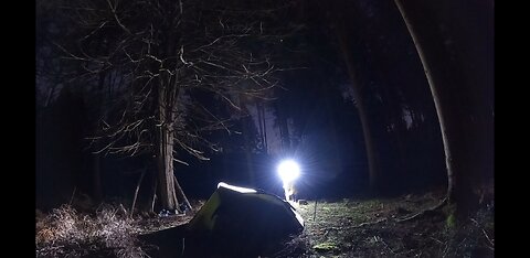 Walking around at night in a woodland. Nightlapse. GOPRO.18th Jan 2023