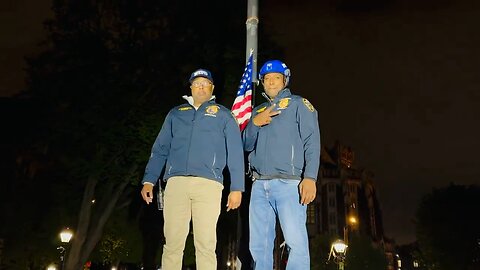 NYPD removes the Palestine flag, raises American flag above City College in NYC