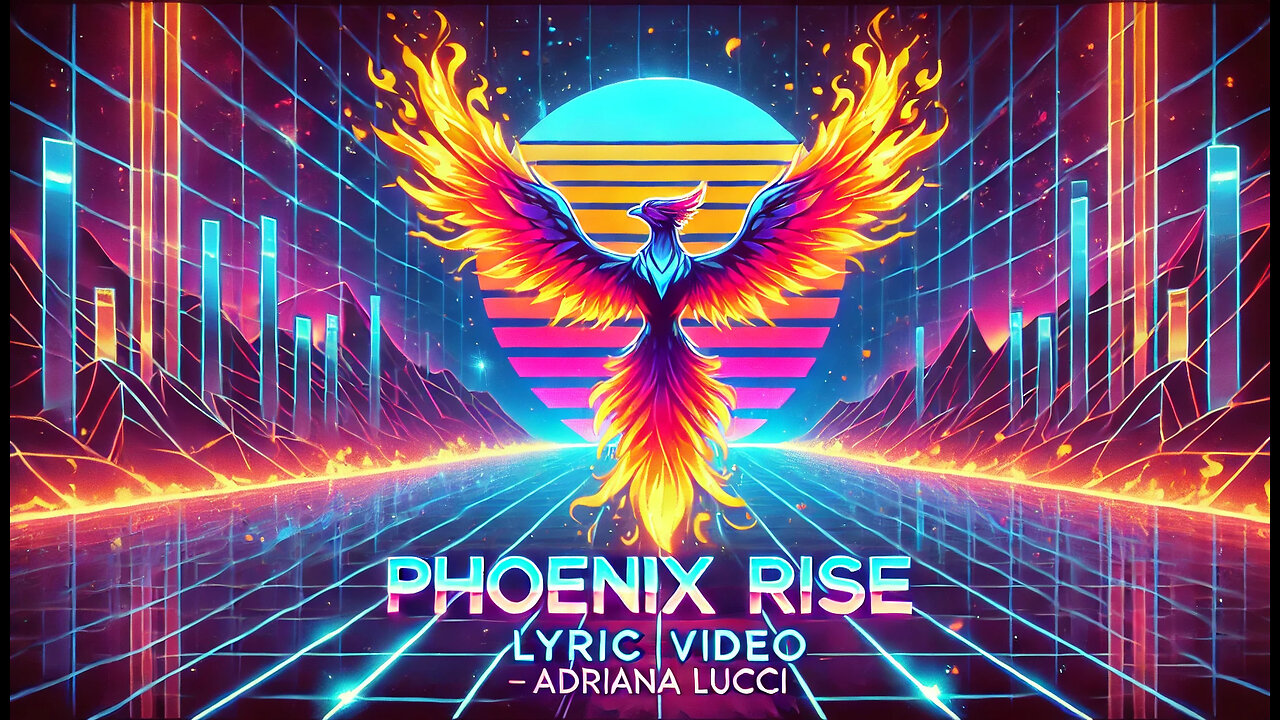 Adriana Lucci - Phoenix Rise - Synthwave Anthem (Official Lyric Video 2024)