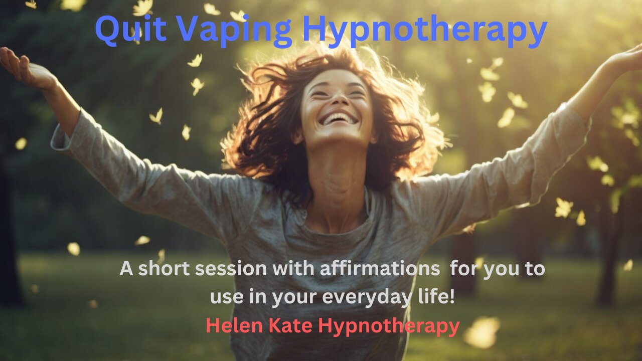 Powerful Short Quit Vaping Hypnotherapy Session With Affirmations (Female Voice)