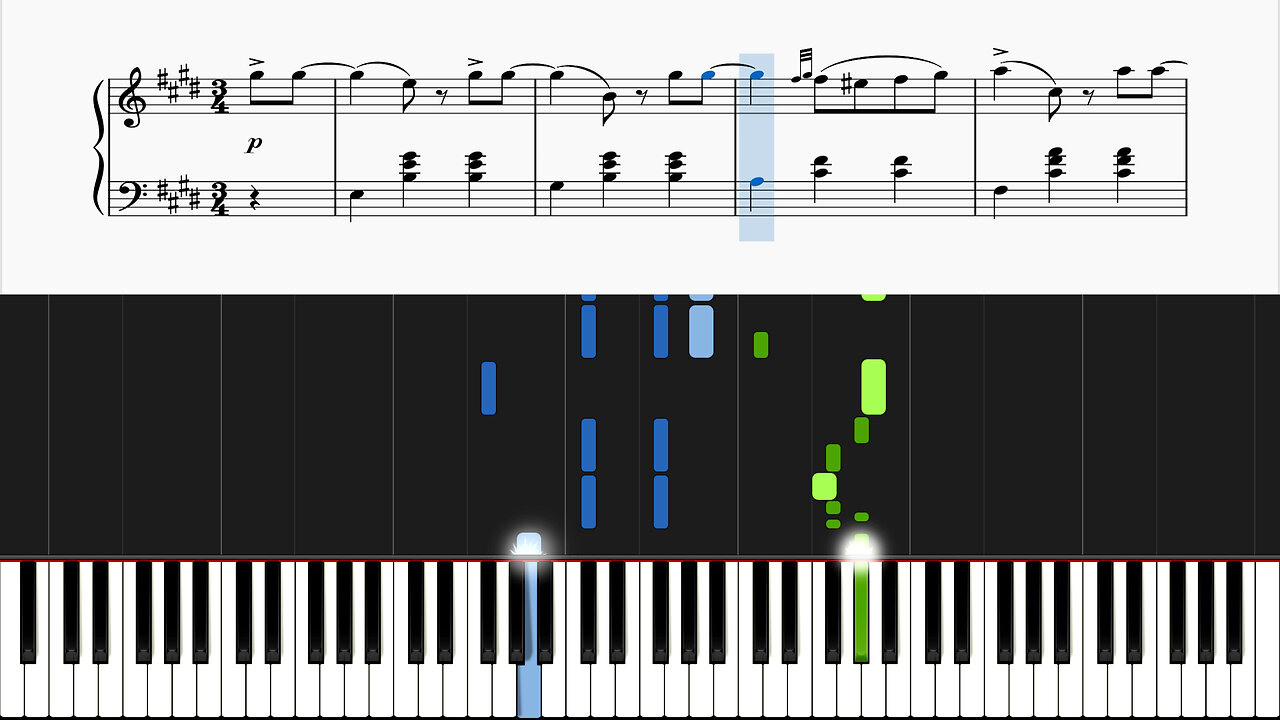 F. Schubert - 12 Grazer Waltzer, D. 924, Op. 91, No. 2 (Piano Tutorial)