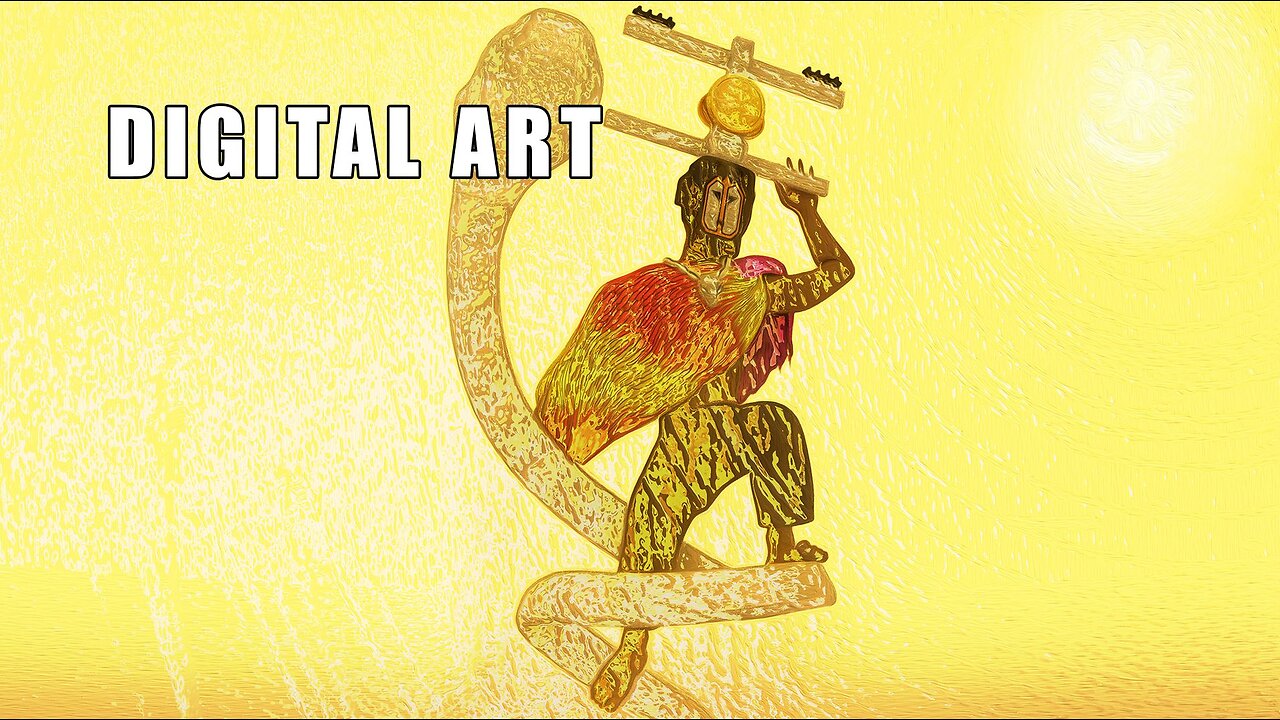 Digital painting - Between heat and light