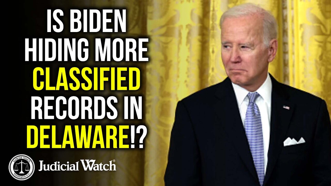 FITTON: HUGE QUESTION: Is Biden Hiding MORE Classified Records in Delaware!?