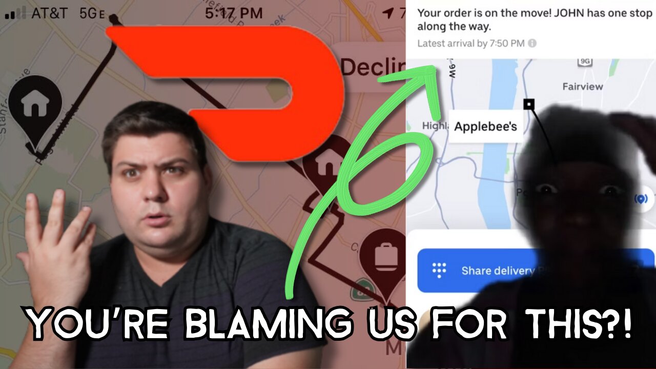 Doordash Customer EXPOSED Driver for Delaying Delivery for THIS! Failed to CANCEL?! UberEats Grubhub