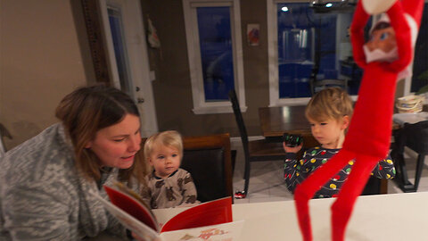 An Elf on the Shelf is in our house. Daily Vlog #563