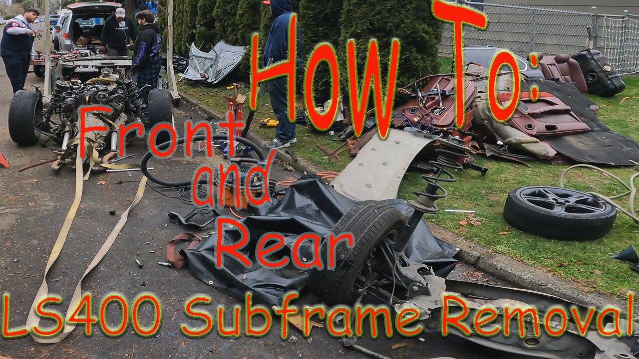 LS400 1UZ Front & Rear Subframe removal