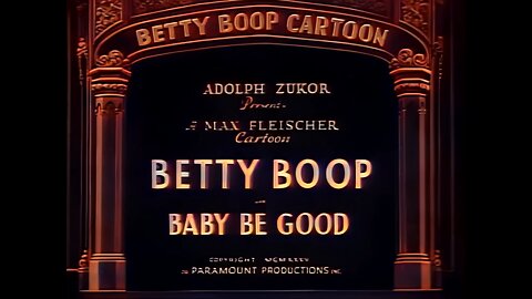 Betty Boop in Color - Baby Be Good (1935)