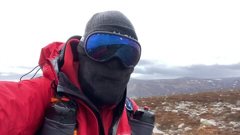 Munrobagging ‘Broad Cairn’ in a storm! Scottish Highlands.