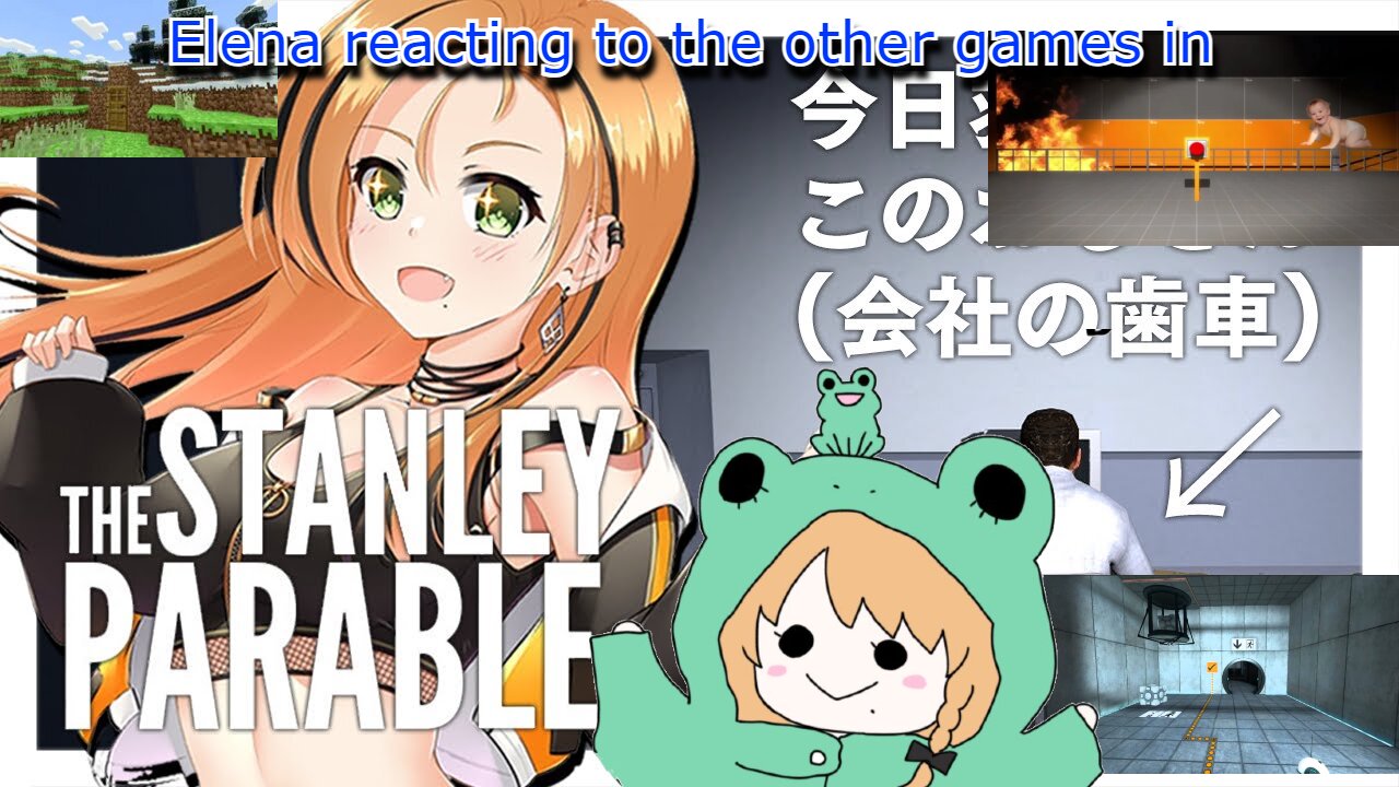 vtuber Elena Yunagi reacting to the other games in - The Stanley Parable