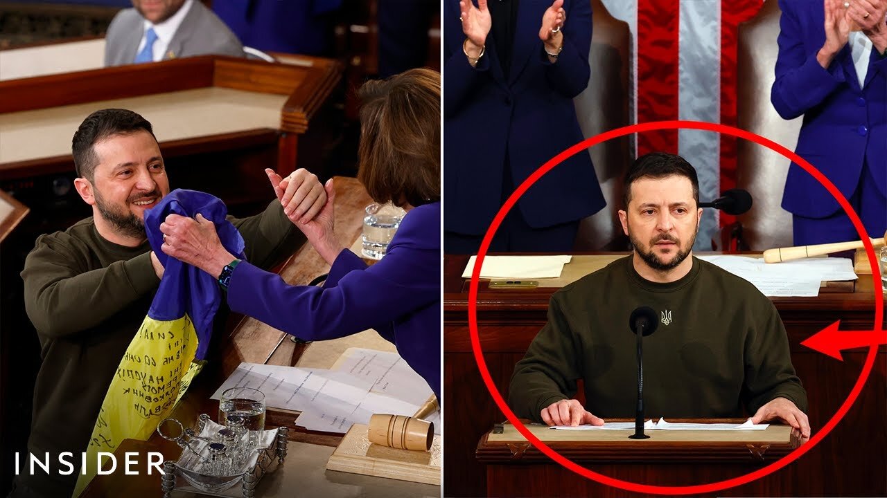 5 Symbolic Moments You May Have Missed From Zelenskyy's Speech To Congress | Insider News