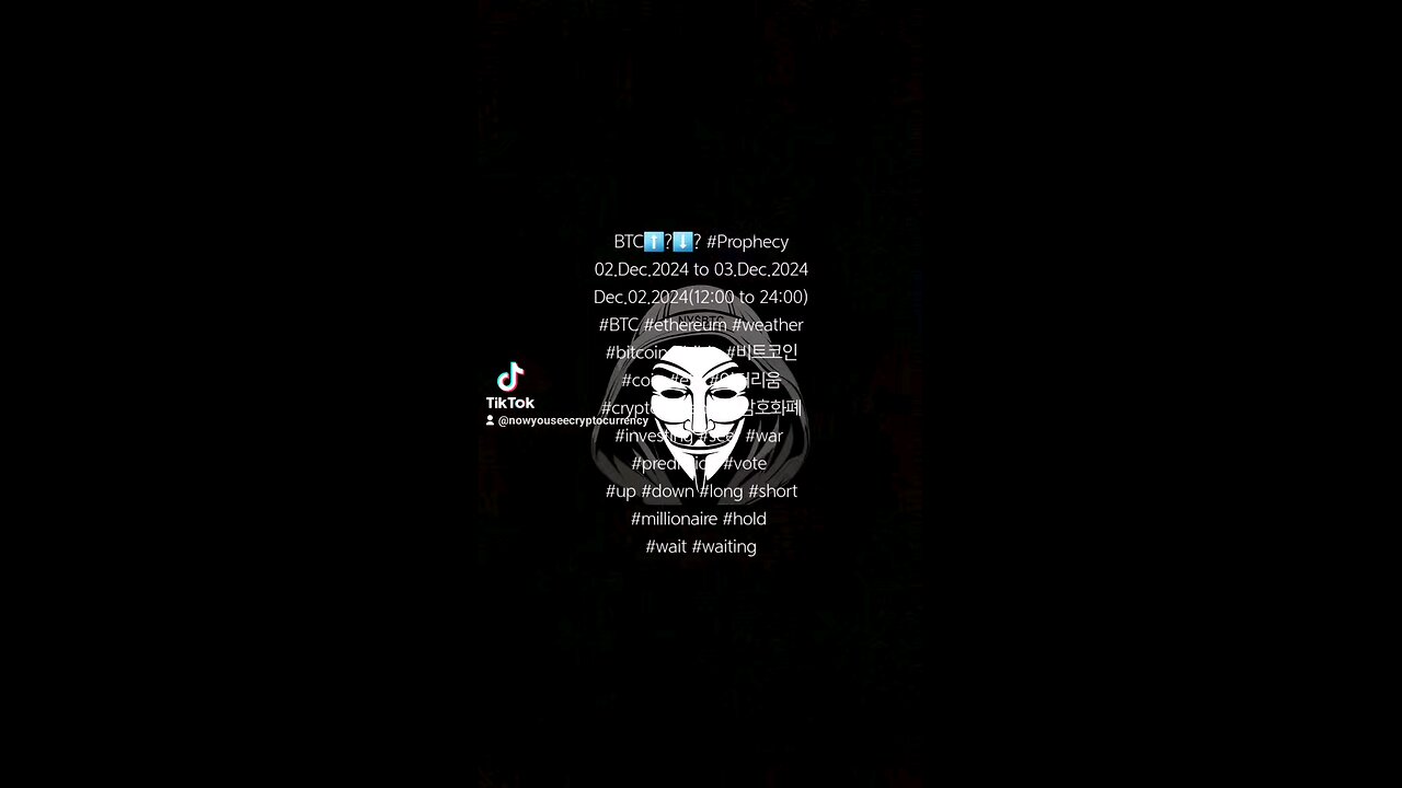 BTC⬆️?⬇️? #Prophecy 02.Dec.2024 to 03.Dec.2024 Dec.02.2024(12:00 to 24:00)