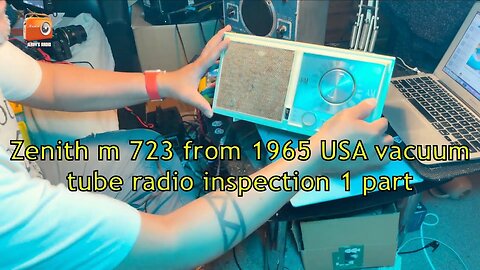 Zenith m 723 from 1965 USA vacuum tube radio inspection 1 part