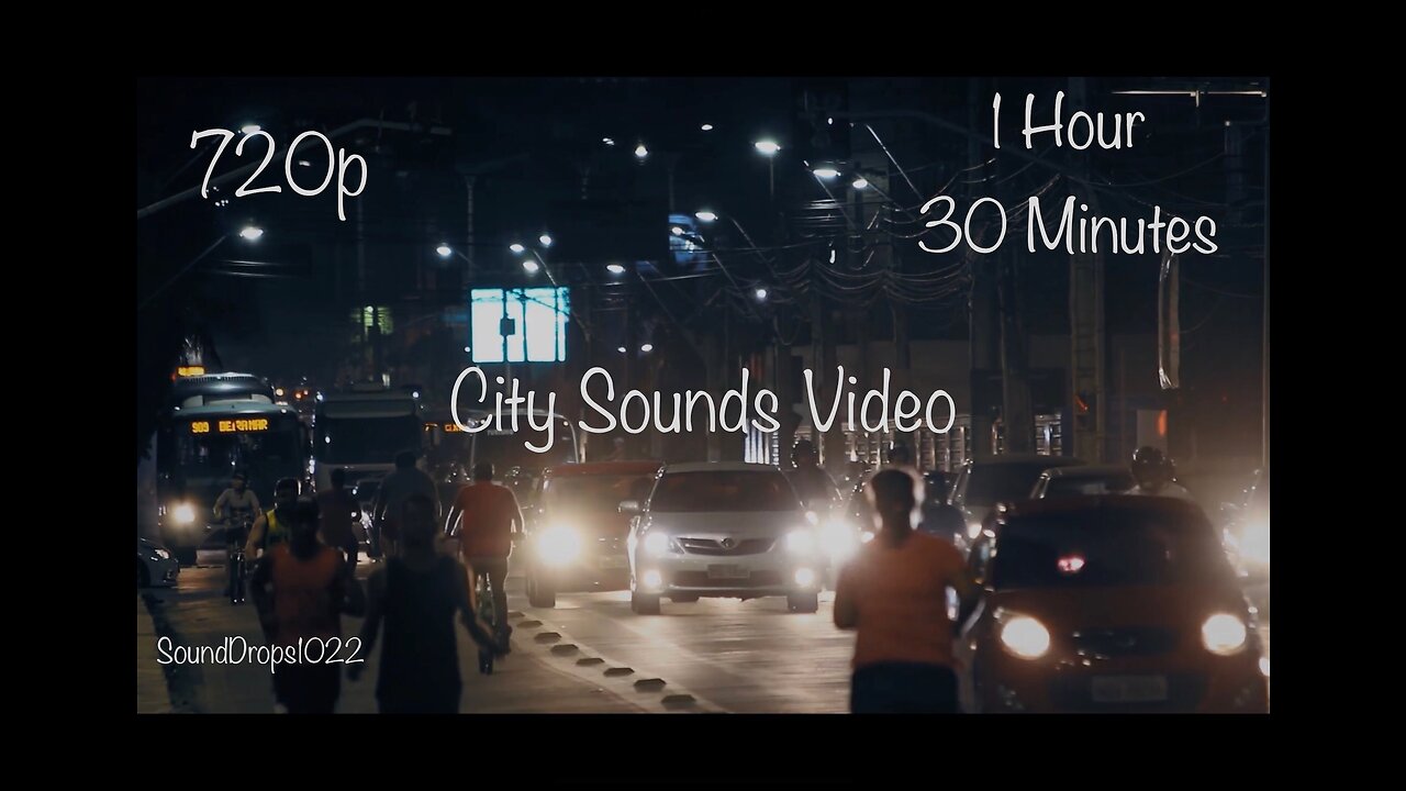 Dive Into Focus With 1 Hour 30 Minutes of City Sounds
