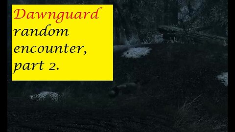 Dawnguard Random Encounter & Mini-quest PT 2 - Lynoit