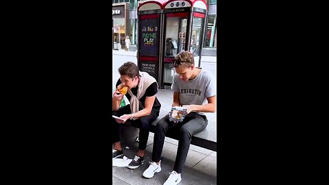 boys eating