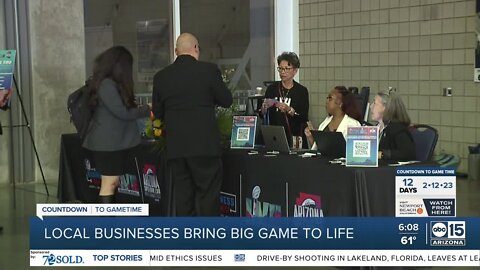 Local businesses bringing Super Bowl to life