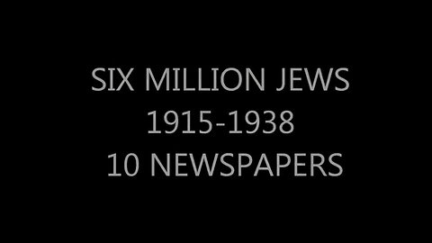 Six millions? Why always six million?